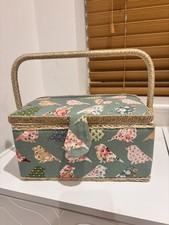 Tapestry Sewing Basket Large For Sewing Supplies