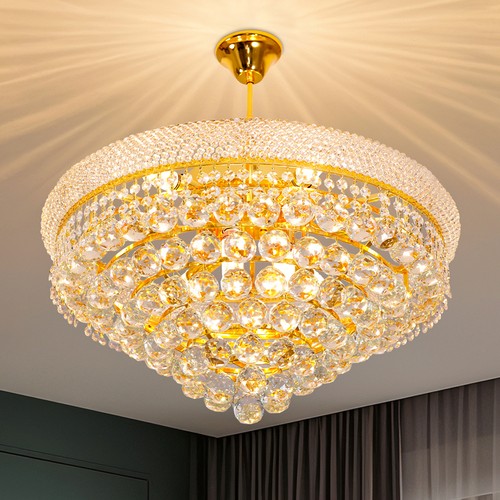 Round crystal chandeliers - round,
