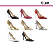 Pleaser High Heel Stiletto Shoes 4" Pointed Court Style Ladies Classique 20