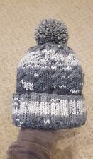 Grey Bobble Hat, Large