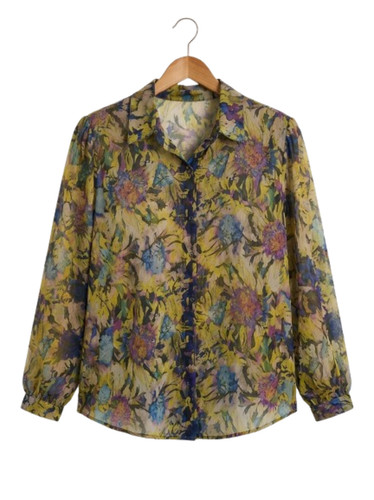 Next floral chiffon blouse - floral,
