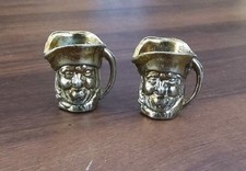 2 x Vintage Brass Miniature