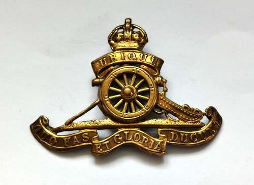 Ww1 royal artillery - cap, badge