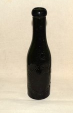 Antique  SLACK & COX  MANCHESTER  BOTTLE.  DARK GREEN ,dug from old bottle dump