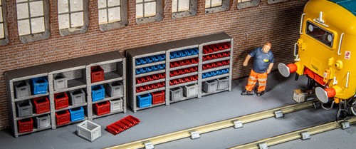 Workshop shelving with euro - workshop,