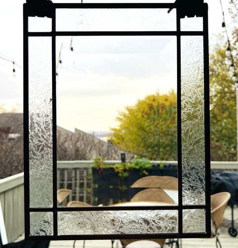 Clear stained glass beveled - stained,