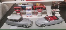 NOREV CITROEN DS19  SALOON AND 1970  CABRIOLET BOTH GREY 1.43 DIECAST VGC