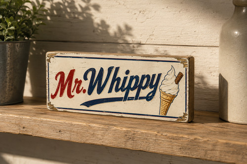 Whippy sign vintage retro - mr,