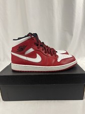Nike Air Jordan Retro 1 Mid "Chicago" Gym Red White 554724-605 Mens Size 10