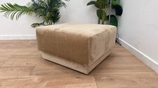 Fabric Footstool in Aston Natural