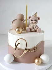 Fondan teddy bear cake topper - fondan,