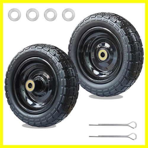 Flat replacement wheels - 10",
