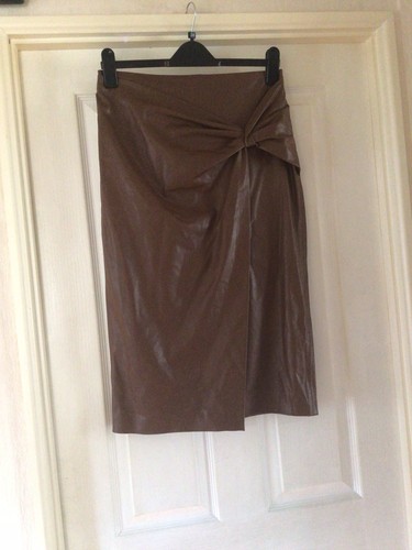 New brown faux leather - brown,