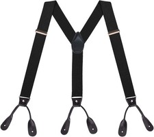 Button Braces for Men Y-Back