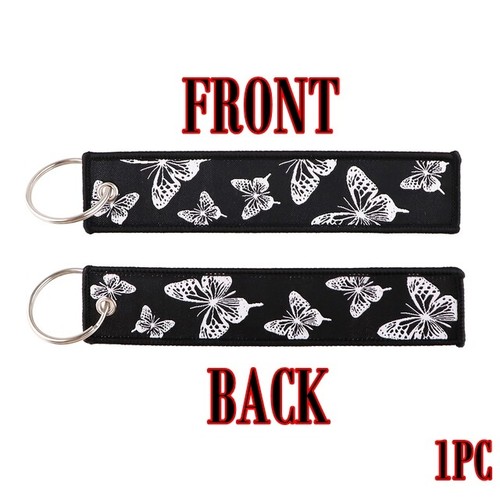 Keychain embroidered key - keychain,