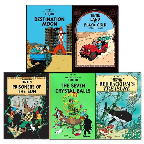 Adventures tintin books - of,
