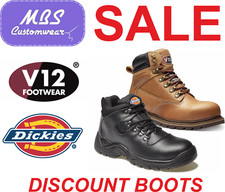 SALE SAFETY WORK BOOTS CHEAP DISCOUNT SIZE 6 - 13 V12 DEWALT SCAN STEEL TOE CAP