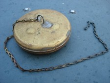 ORIGINAL BRASS FLOAT AND CHAIN  FOR LISTER CS DIESEL FUEL TANK LEVEL INDICATOR