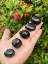 Grade A++ Jet Tumbled Stones