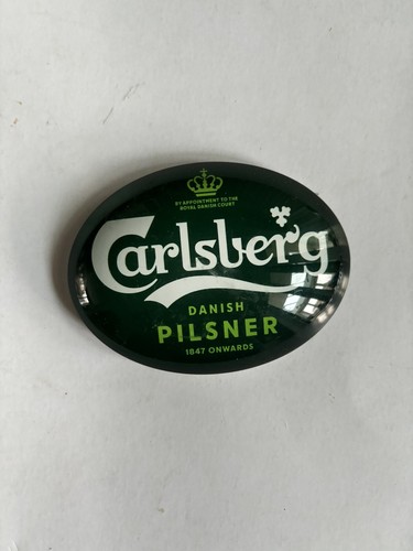 Carlsberg beer pump badge oval - pump,