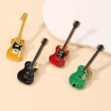 Guitar Pin Badge, various