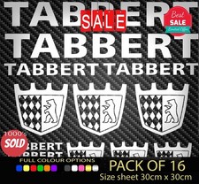 TABBERT Vinyl Decal Stickers Sheet Caravan Motorhome Camper RV Mobile Home 16
