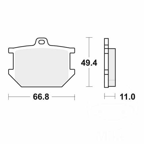 Trw brake pads front mcb68 - trw,