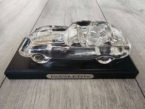 Vintage glass jaguar type - jaguar, e-type