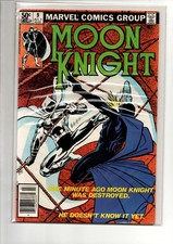 (MS)  Marvel Moon Knight 9 FN 7.0+ Comic Bag Board 1981 Scan Rare Bronze Age Fun