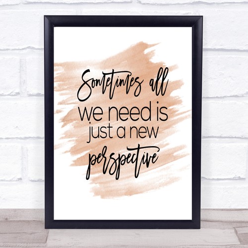 New perspective quote print - new,