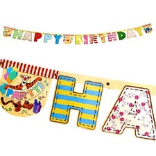 Winnie The Pooh Alphabet Party Birthday Letter Banner 2.4m - Party Decoration