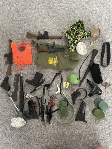 Vintage action man - man, accessories