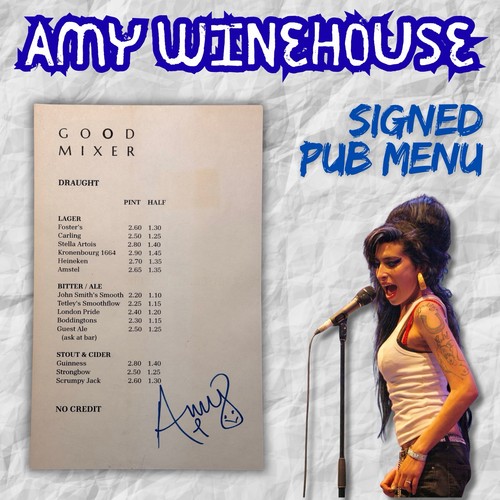 Amy winehouse autograph - winehouse, good