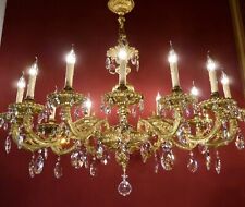 LARGE OVAL ANTIQUE CHANDELIER
