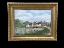 Oil Painting Springfield House,Halesworth ,Suffolk By John Munnings 1916-87