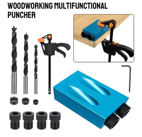 15pcs pocket hole jig kit - 15pcs,