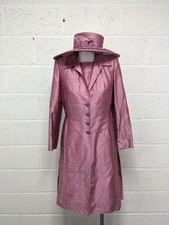 Condici Matching Set 100% Silk Pink Dress Jacket Hat Mother of the Bride Size 10
