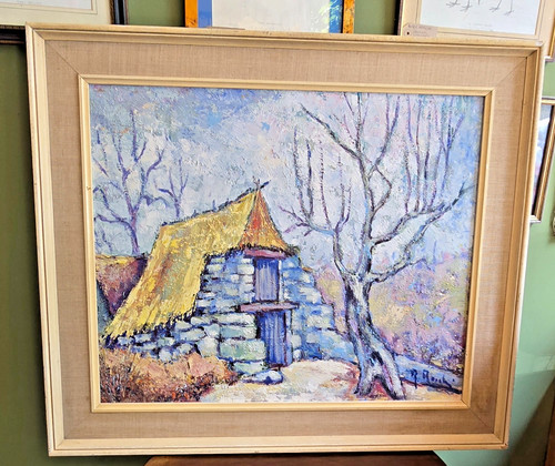 Vintage oil board - a,