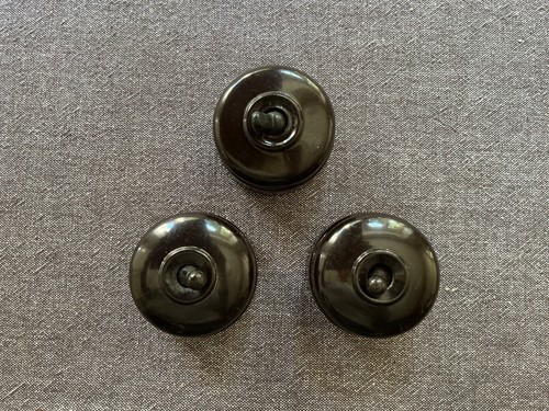 Three vintage brown - vintage, bakelite