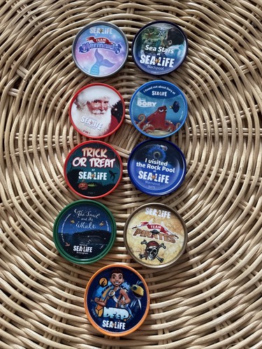 Merlin pop badges sealife - pop,