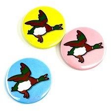 Set Of 3 Flying Ducks Button