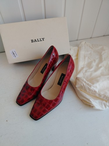 Bally ladies red snakeskin - bally,