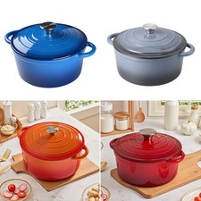 Enameled Casserole Pot Cast