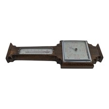 Vintage banjo barometer wooden - barometer,