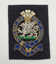 Queens Regiment Blazer Badge