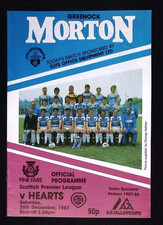 26/12/1987 Greenock Morton v Heart Of Midlothian