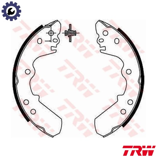 Brake shoe set gs8551 for - set,