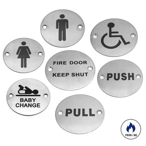Door sign 76mm fire - door,