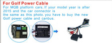 Above 2015 year VW Golf Cable