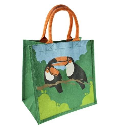 Jute shopping tote bag 30cm - jute,